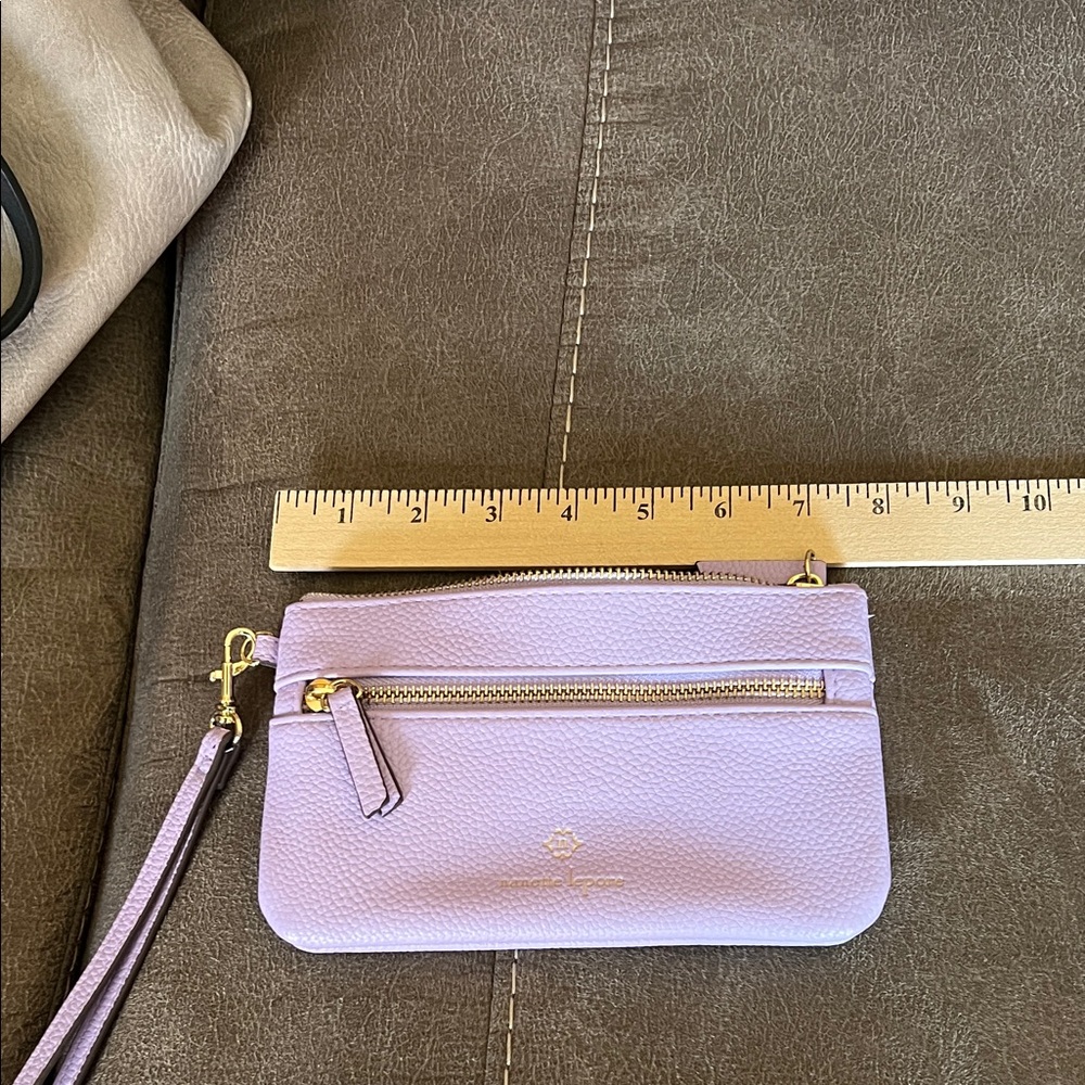 Nanette Lenore Lavender Wristlet Clutch